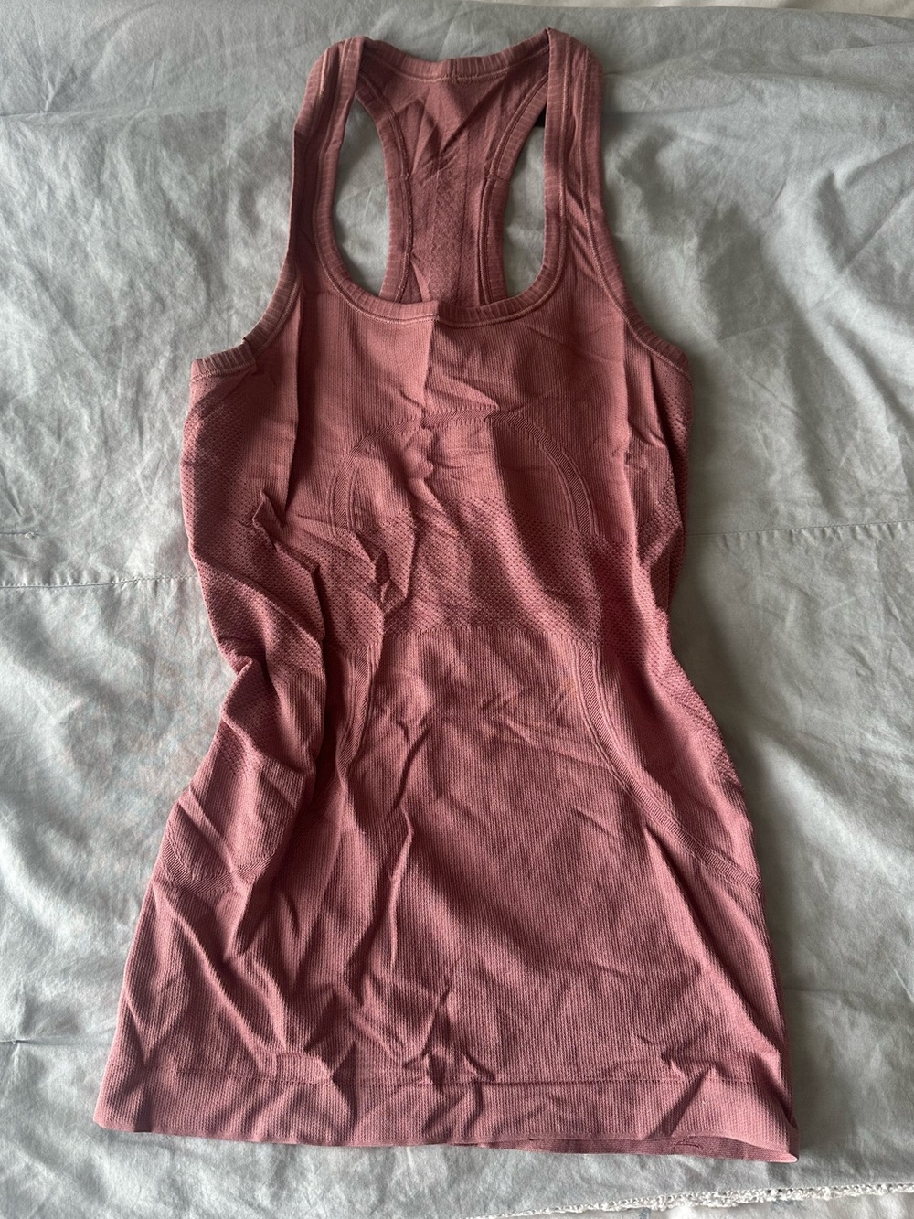 lululemon athletica Ribbed Racerback Tank — Dusty Rose